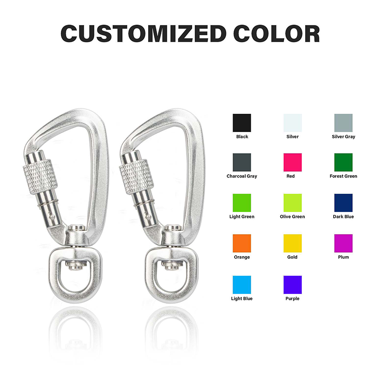Wholesale Swivel Carabiner Clip Auto Locking Carabiner 4KN manufacturers  and suppliers
